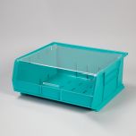 Super Tough Bin w/Clear Lid, 16.5x7x15 - Berry