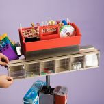 Six Bin Tilter and Mounting Accessories for Phlebotomy Workstations