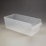 Store-Max 8 Inch High Bin, 11x8x24 - Clear