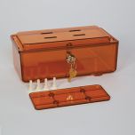 Amber Rugged Refrigerator Box, Key Lock