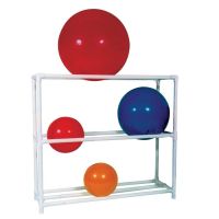 MJM Therapy Ball Rack - PVC Stationary