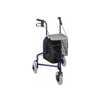3 Wheel Steel Rollator - Blue