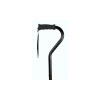 Carex Ergo Offset Cane, Black
