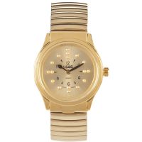 Braille Watch - Gold Face - Gold Expansion Band