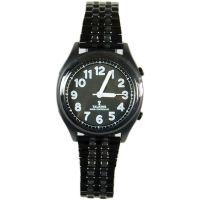 High Contrast Talking Atomic Watch - White on Black
