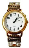 Talking Watch with Clear Beaded Band
