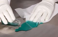 Cleanroom Wipe SterileSorb  ISO Class 5 White Sterile Cellulose / Polyester 9 X 9 Inch Disposable