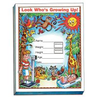 Seca 102 Grow Minder Pad for Recording Child Growth Info-5 Pads/Pack