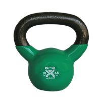 Kettlebell Vinyl Coated Weight Green  10lb  9" Diameter-Out of Stock