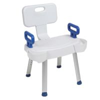Folding Shower Chair drive With Arms 17 to 23 Inch Height
