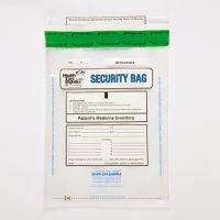 Patient's Medicine Inventory Bags, 9 x 12, Clear, pack