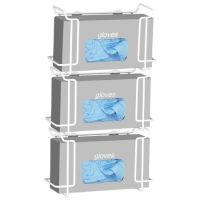 Glove Box Holder Horizontal Mounted 3-Box 
