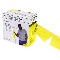Cando Exercise Band Yellow X Light 100 Yard Dispenser Box