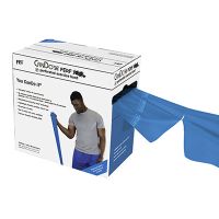 Cando Exercise Band Blue Heavy 100 Yard Dispenser Box