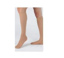 Compression Stocking Health Support Knee High Size C  Regular Beige Closed Toe
