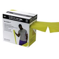 Cando No Latex Exercise Band Yellow X Light 100yd Disp Box