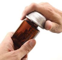 Dycem Pill Bottle Opener Silver
