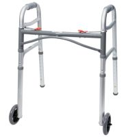Folding Walker Adjustable Height  Aluminum Frame 350 lbs.-1088077