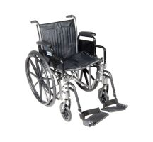 Wheelchair Econ Rem Desk Arms 20" w/SF Dual Axle