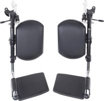 Elevating Legrests only, Black Pair, fits 10965D, etc.