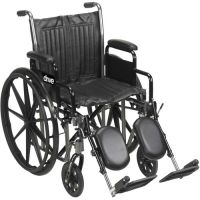 Wheelchair Econ Rem Full Arms 20" w/ Swing-Away Footrests