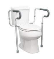 Toilet Safety Rail  Gray Aluminum
