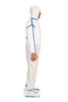 Cleanroom Coverall with Hood and Boot Covers Regular White Disposable Sterile