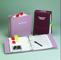 Med Record Imprinted Ringbinder - 2" Side Open 3-Ring, Mauve