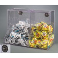 Eyewear  Ear Plug Dispenser Clear Plastic Manual Magnetic Mount
