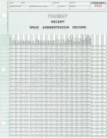 Pharmacy Drug Administration Record Receipt Form