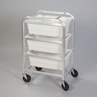 Rolling Rack for 3 Tote Bins 