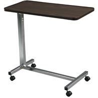 Drive Medical Non Tilt Top Overbed Table-Chrome
