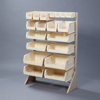 Bin Rack , Single Sided, 12 Rails