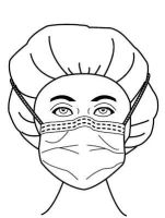 Surgical Mask Fog Shield  Anti-fog Foam Pleated Tie Closure One Size Fits Most Green Diamond NonSterile Not Rated Adult
