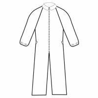 Coverall Extra Protection Large White Disposable NonSterile