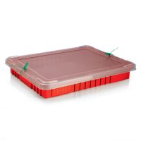Snap-On Lid w/ Security Seal Holes for Divider Boxes