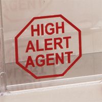 High Alert Agent Vinyl Labels 