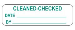 Cleaned-Checked Labels