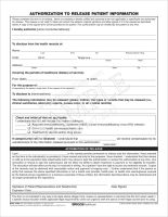Authorization to Release Patient Information Form