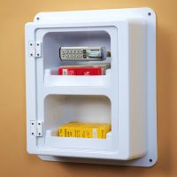 Easy-View Locking Wall Cabinet with Keyless Entry Digital Lock