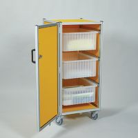 HCL Supply Transport Cart w/ 3 Divider Boxes