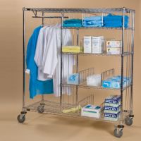 Apparel and Supply Cart 