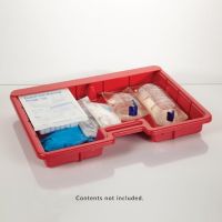 HCL Full Size Crash Cart Box w/ Handle, Red
