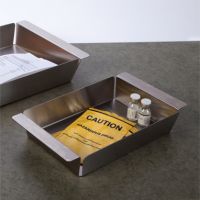 Stainless Steel Tray, 11-11/16 x 2-1/16 x 6?, Open Corners