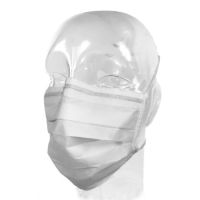Laser Surgery Mask Laser Plume  Pleated Tie Closure One Size Fits Most White NonSterile Not Rated Adult