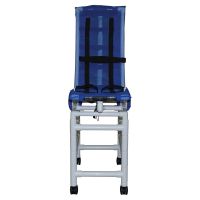 Articulating bath chair with double base & casters 