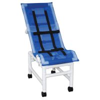 Reclining bath / shower chair with base & casters 