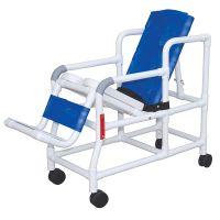 Pediatric Tilt shower chair with open front soft seat
