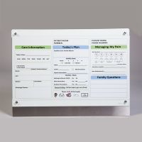 Patient Bedside Glass Whiteboard