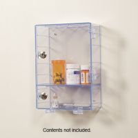 Double Door Locking Wall Cabinet Key Lock Clear 